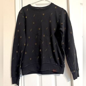 Scotch and Soda Sweater, Dark Navy with Golden Pattern